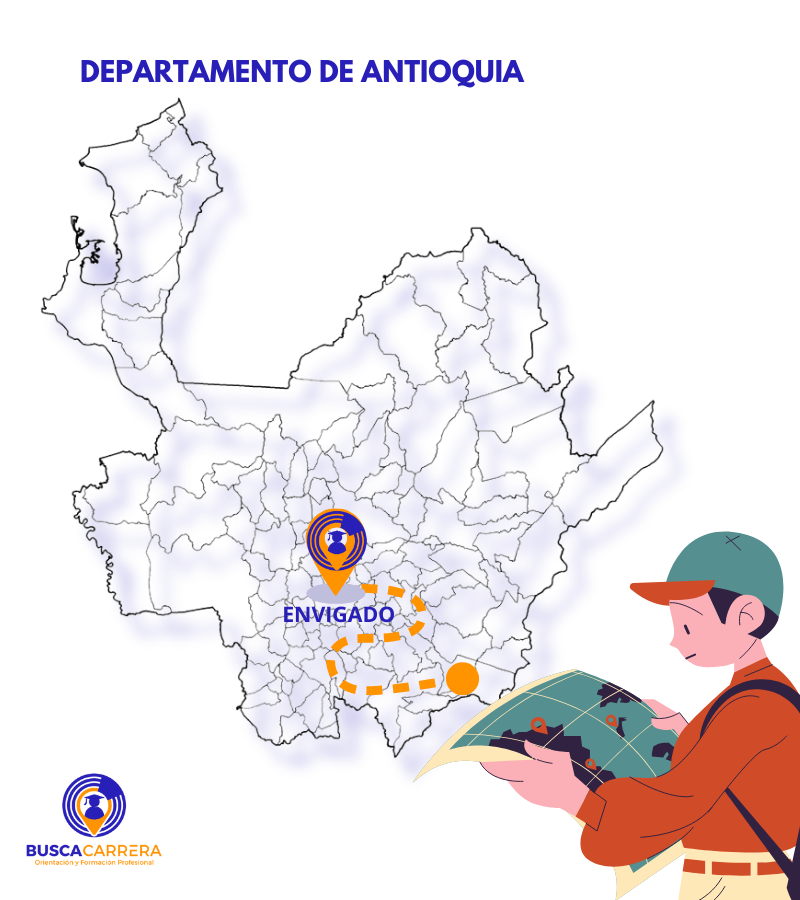 Mapa departamento de Envigado