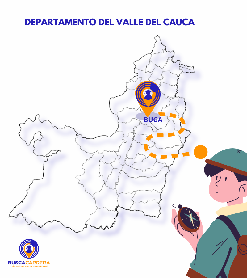 Mapa departamento de Guadalajara de Buga