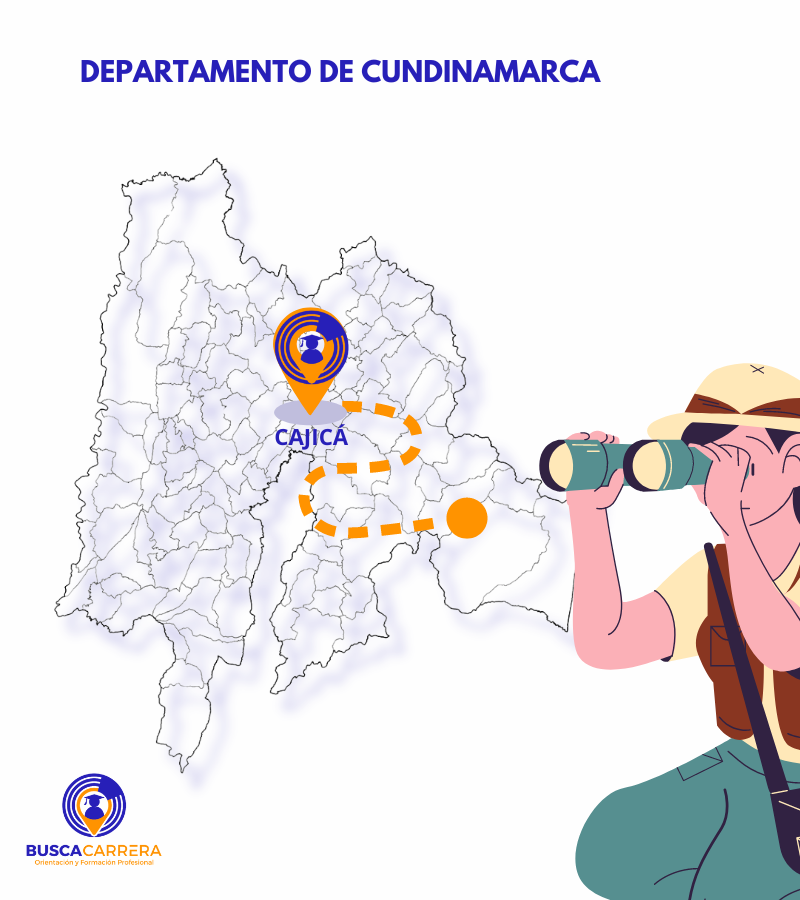 Mapa departamento de Cajicá