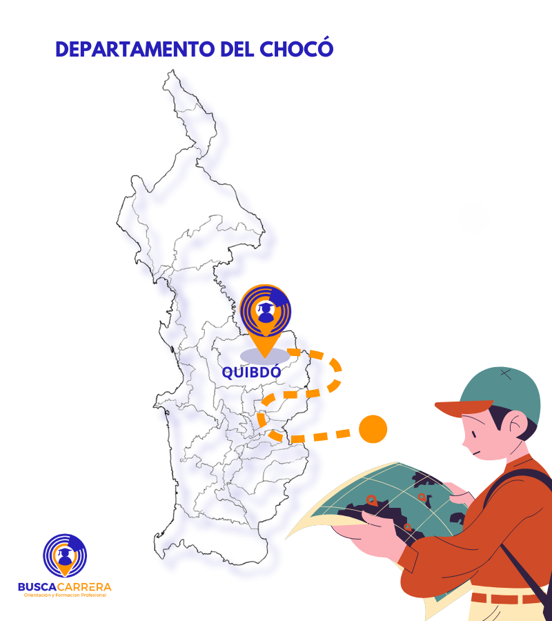 Mapa departamento de Quibdó