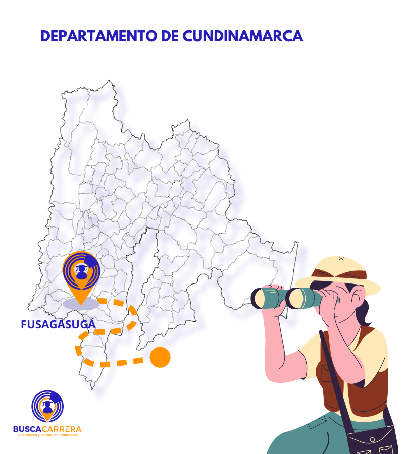 Mapa departamento de Fusagasugá