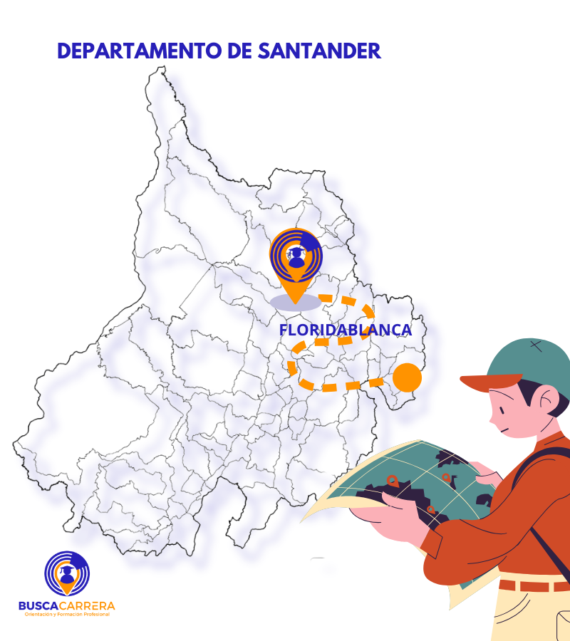 Mapa departamento de Floridablanca